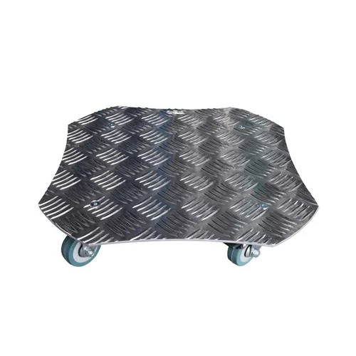 Maison et extérieur：Support à roulettes en aluminium carré 34 cm