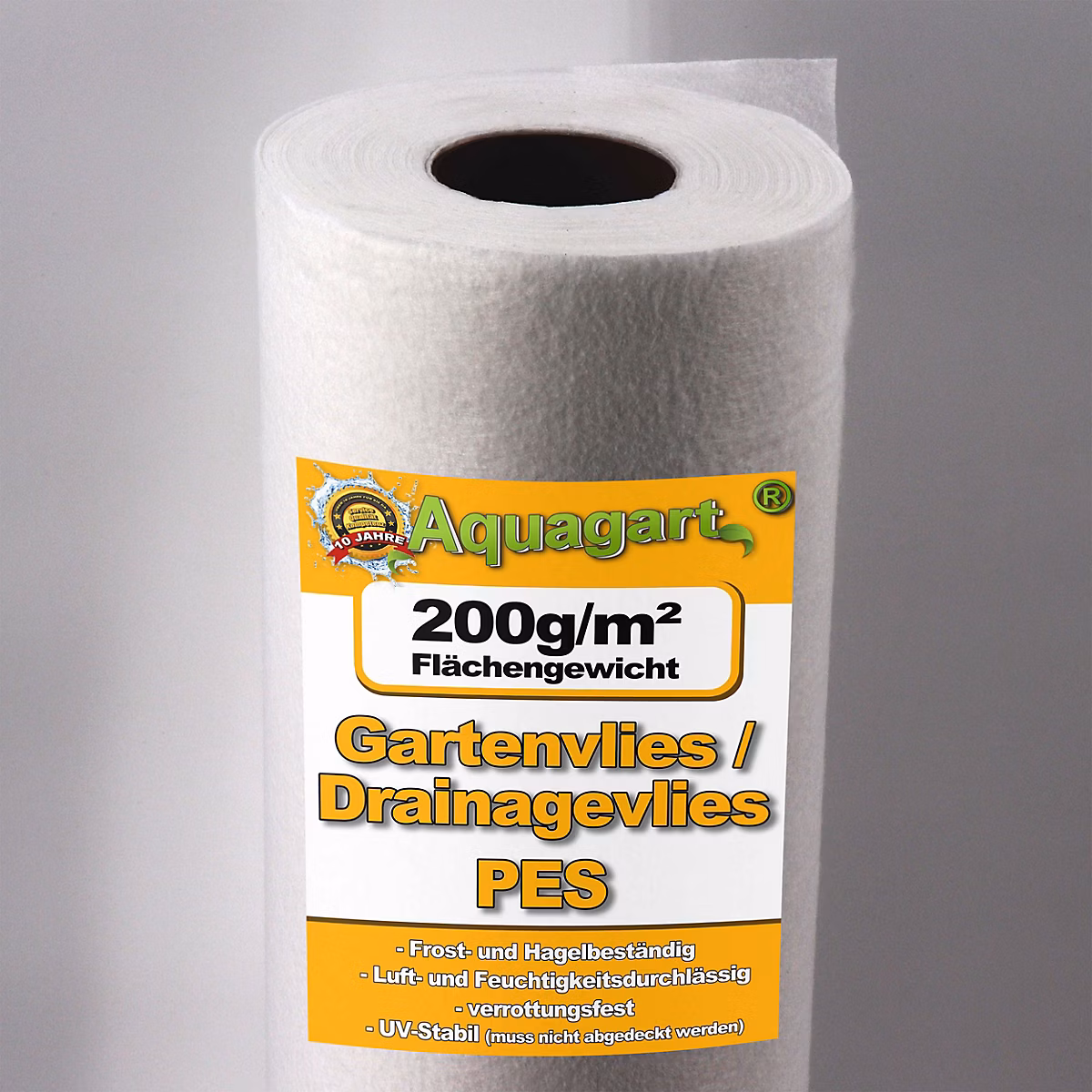95 m² feutre géotextile – film de paillage | voile de drainage 200 g | 1 | 9 m Aquagart