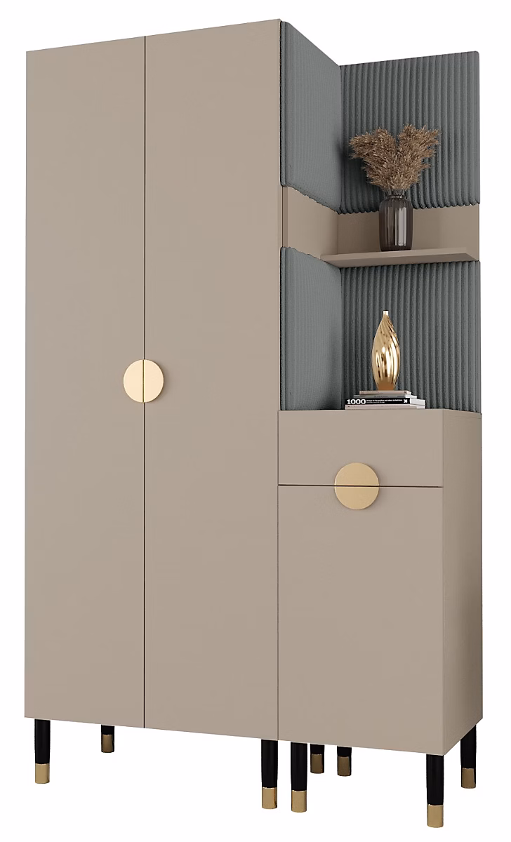 Ensemble de garde-robe Palermo 6 200 × 116 × 46 (Cachemire + Poso 60)