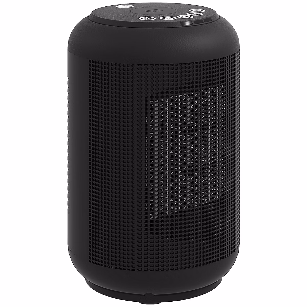 Chauffage d'appoint compact céramique PTC soufflant oscillant réglable 1500W noir – Réf. JRBWHOETS8744623520