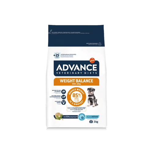 CROQUETTES CHIEN ADVANCE® VETERINARY DIETS - WEIGHT BALANCE MINI - 3KG