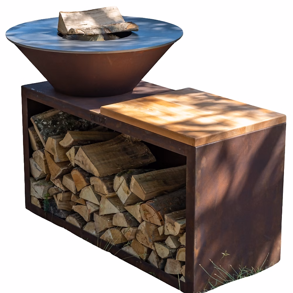 Jardin et terrasse – Brasero Traditionnel Corten 83 Simple Cuve