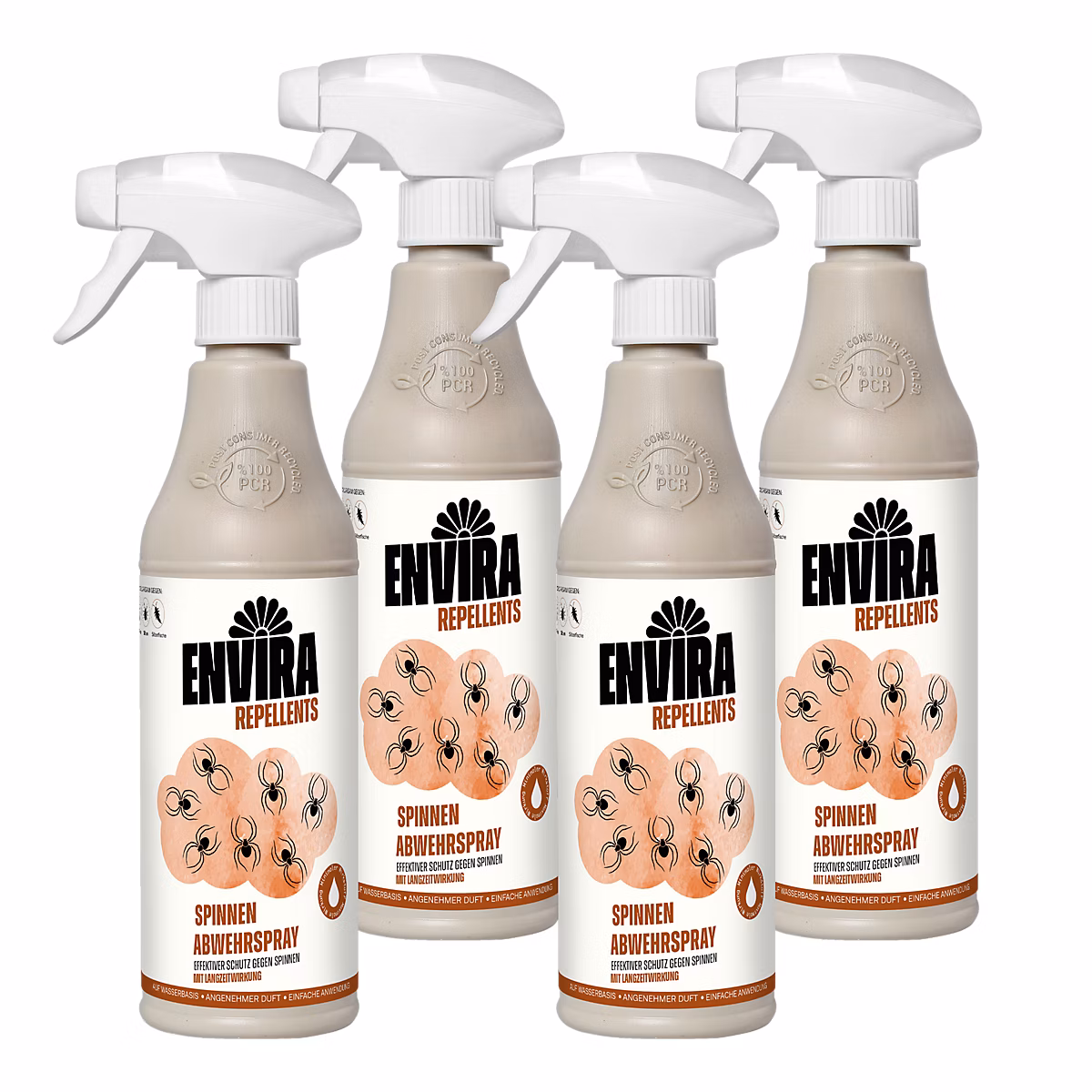 Envira Spray Anti – Araignees Pack Avantage, Protection Rapide et Efficace 5X500ML