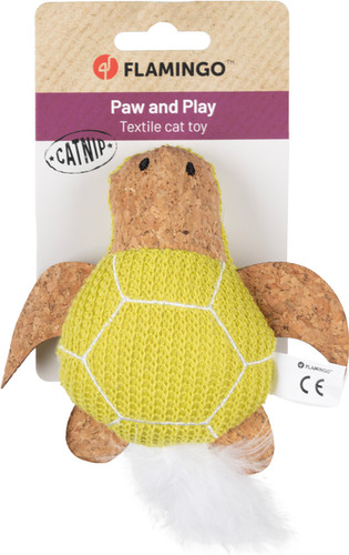 JOUET POUR CHAT FLAMINGO® LEMMO TORTUE VERTE
