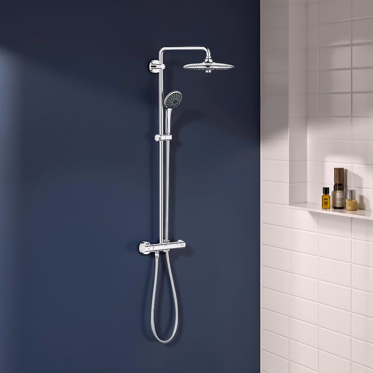 Colonne de douche thermostatique chrome H.112 cm – Grohe Vitalio TurboStat