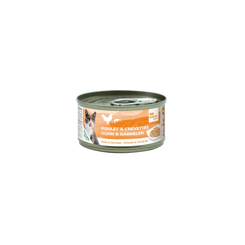 PÂTÉE POUR CHAT BUBI NATURE BUBIMEX® POULET & CREVETTES - 70G