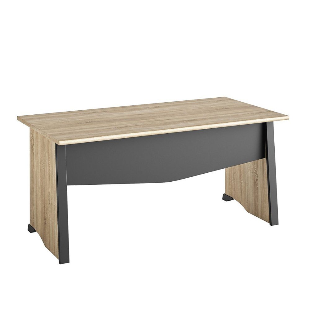 Bureau style industriel avec voile de fond L140 cm – Fabrication Française