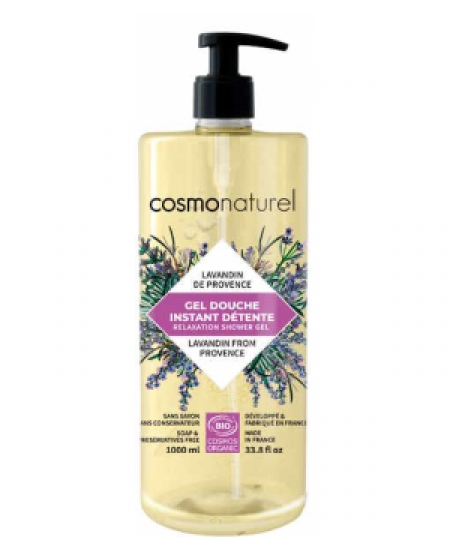 Cosmo Naturel Gel douche Instant détente bio Lavandin de Provence 1 litre
