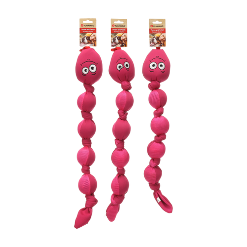 JOUET POUR CHIEN 'SNALA' FLAMINGO® - SERPENT ROSE - 65x10,5x7CM