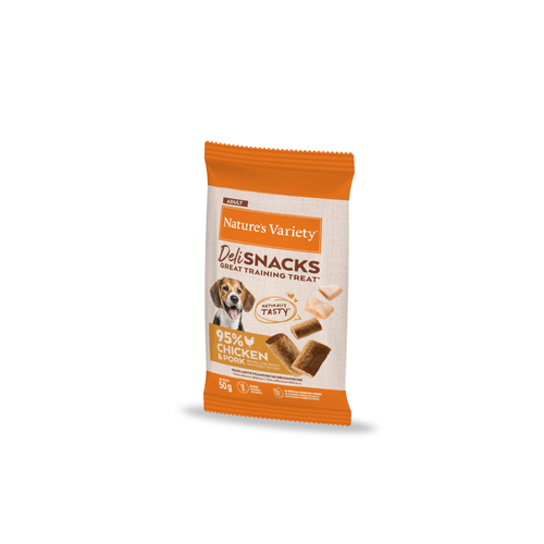 FRIANDISES POUR CHIEN NATURE'S VARIETY® - DELI SNACKS AU POULET - 50G