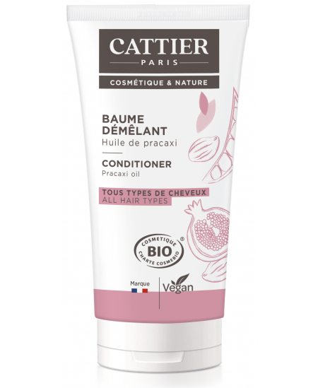 Cattier - Baume démêlant à l'huile de Pracaxi senteur Grenade nourrit et répare - 150 ml