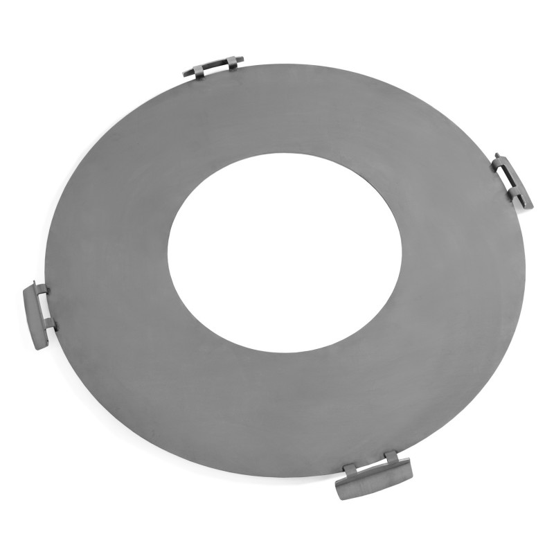Plaque en acier inox pour Brasero 102 cm avec 4 poignées - Réf 222410
