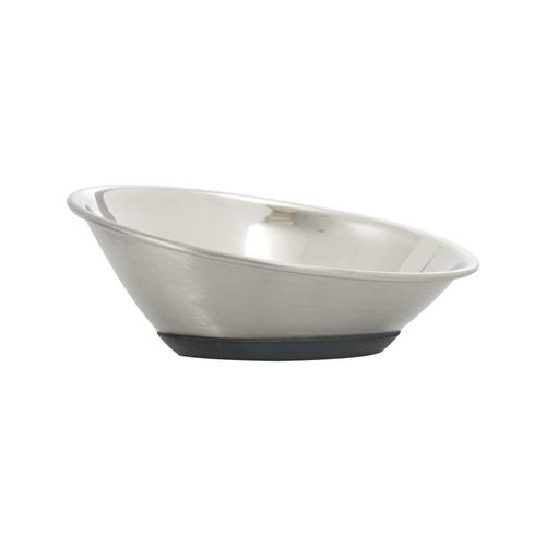 GAMELLE POUR LA NOURRITURE ET L'EAU 'SELECTA' FLAMINGO® - ROND ARGENT - 300ML