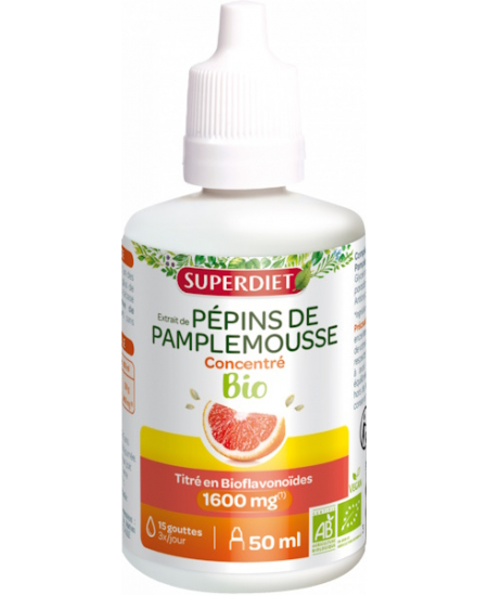 Super Diet - Extrait de Pépins de Pamplemousse 1600mg - 50 ml