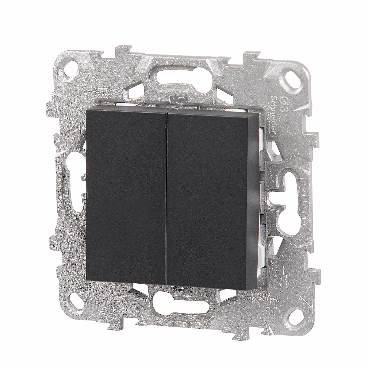 Interrupteur double va | et – vient connexion rapide 10A Schneider Electric Unica Déco anthracite