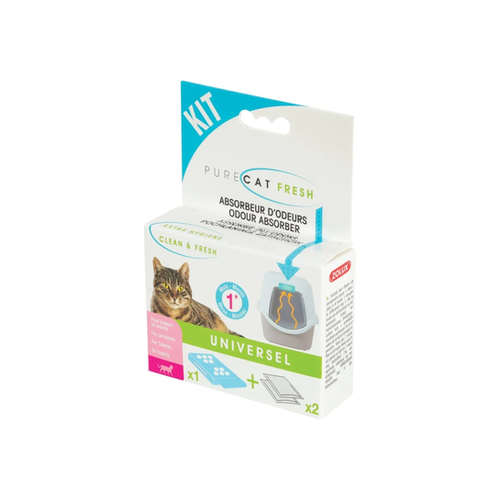 KIT ABSORBEUR D'ODEURS 'PURECAT FRESH' ZOLUX® UNIVERSEL