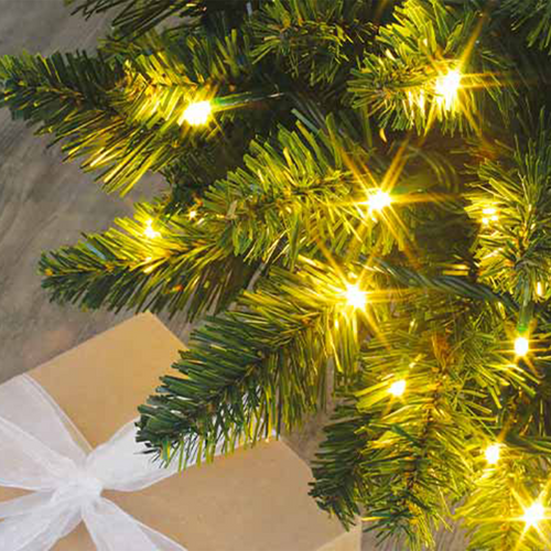 GUIRLANDE FLICKER LIGHT® LED BLANC CHAUD 25M