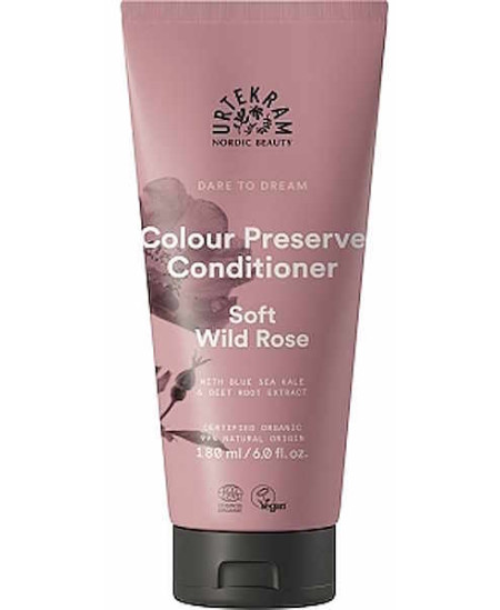 Urtekram Après shampoing cheveux colorés à la Rose Sauvage Soft Wild Rose 180ml