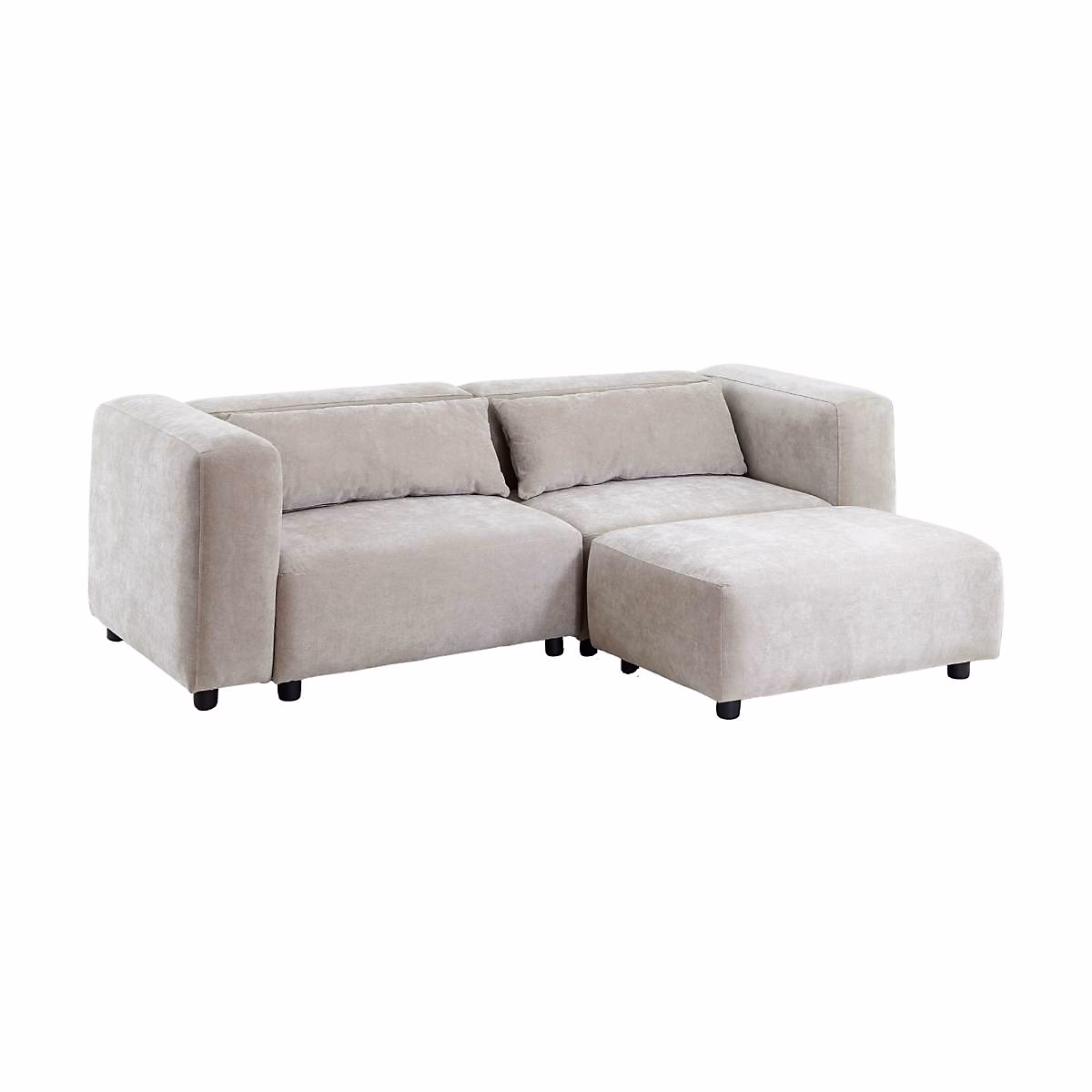 Canapé d'angle beige en tissu Caroline – Réf. ALPFLWUBZ1632811858