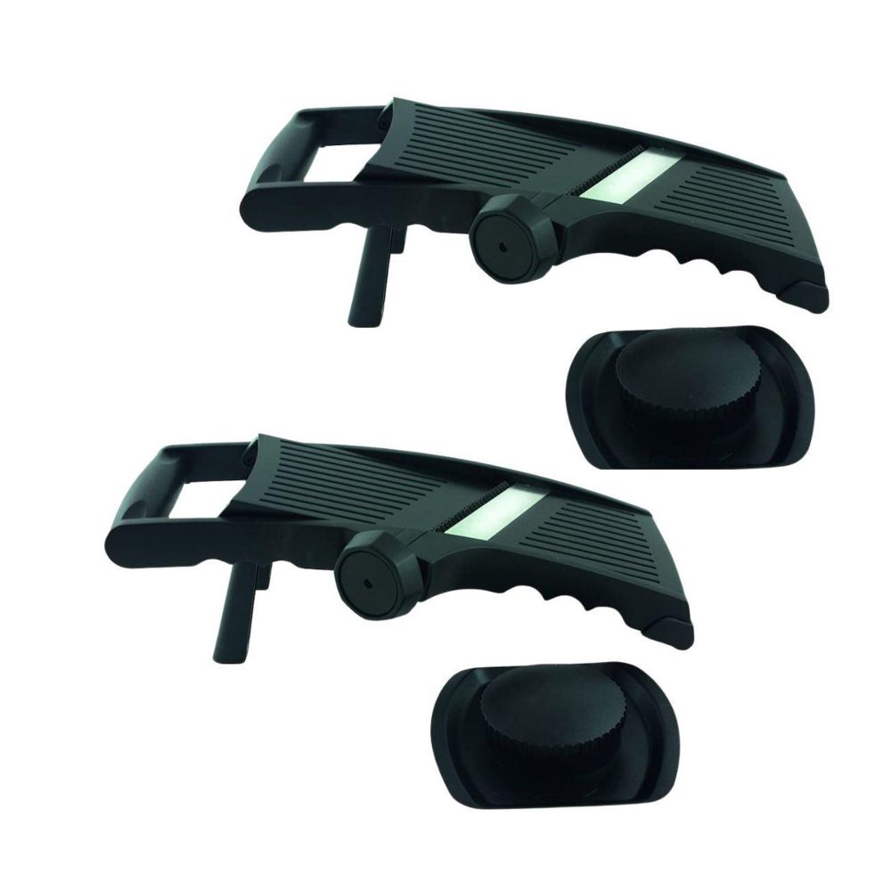 Fackelmann Set de 2 mandolines professionnelles en inox fackelmann handmade tradition