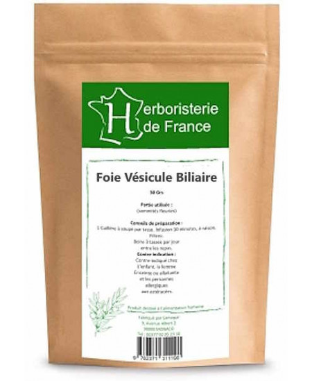 Herboristerie de France Tisane Foie vésicule biliaire 30gr