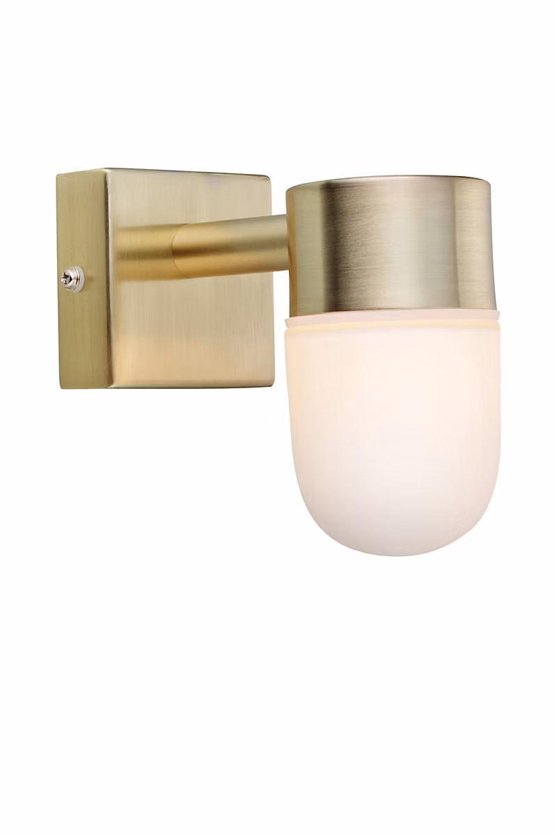 Applique murale G9 18W – pour salle de bain laiton | Markslöjd | Menton