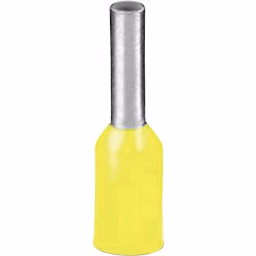 Embout de fil isolé partiellement AI 0 | 25 – 6 YE – 10 – 5 mm – pack de 100 – jaune