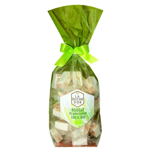 Jardin en douceur：Sac nougat bio de Montélimar sachet 200g