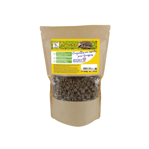 CROQUETTES À BASE D'INSECTES POUR HÉRISSONS NATURES MARKET® - 350G