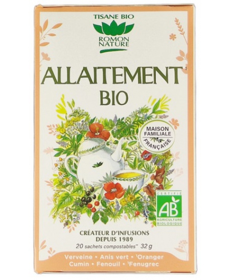 Romon Nature - Tisane Allaitement - 20 sachets de 32g