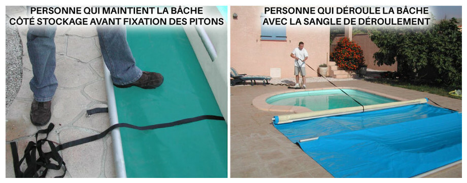 Bâche barres piscine Pool-barres Plus | Pitons douilles