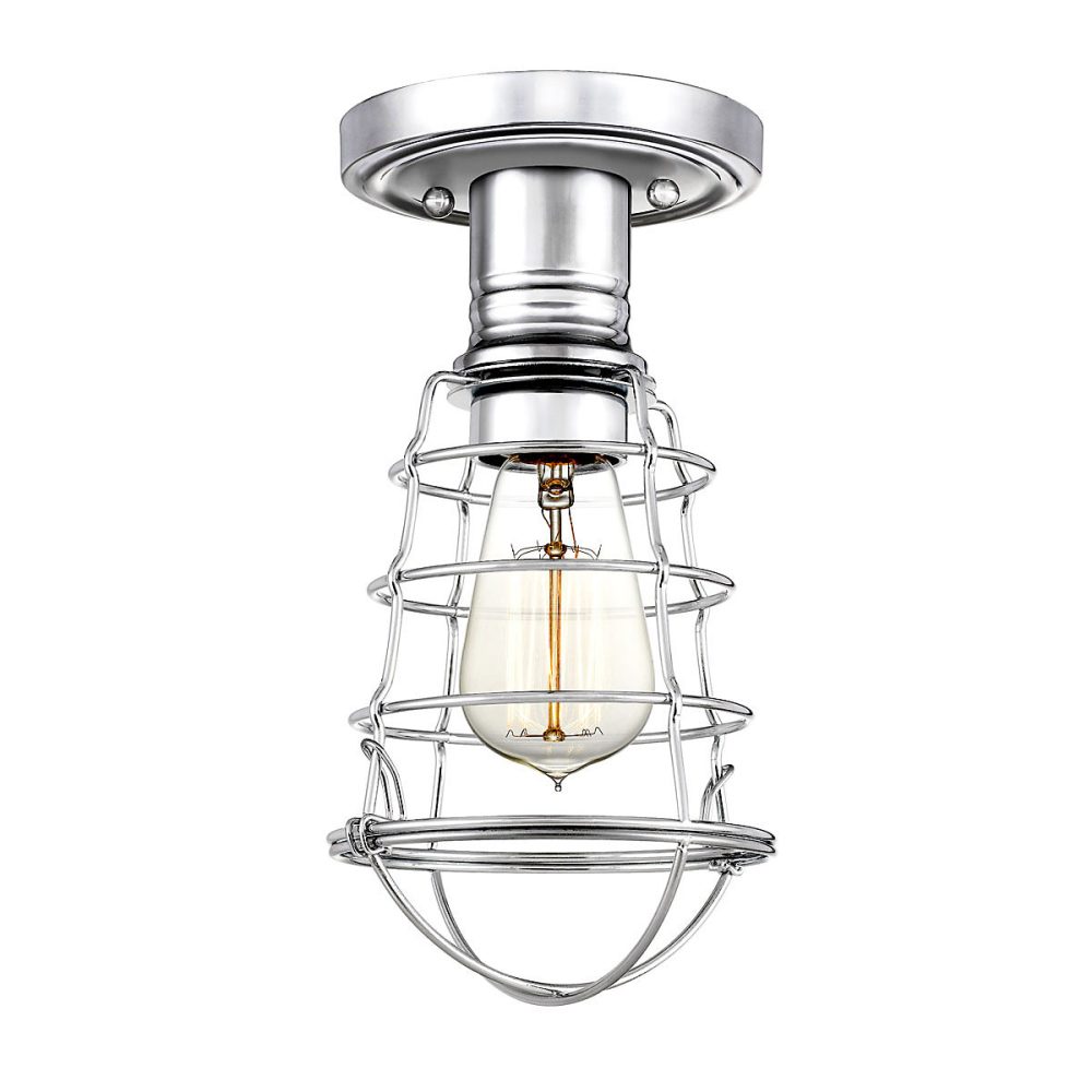 Elstead Quoizel Mixon Plafonnier semi – encastré Chrome poli