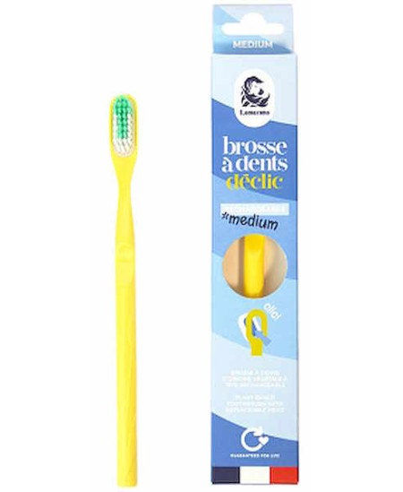 Lamazuna Brosse à dents écologique rechargeable Medium