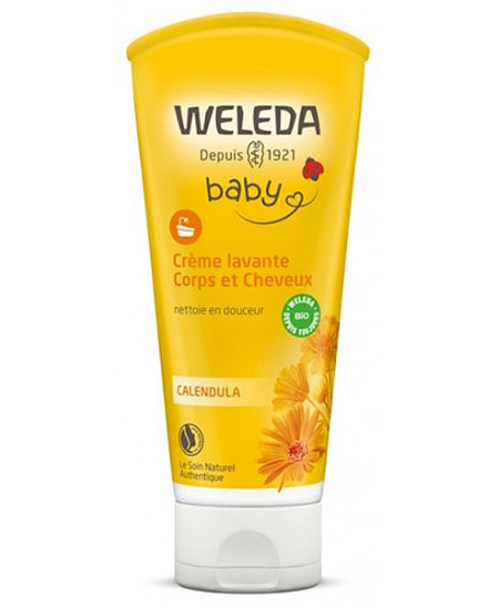 Weleda - Crème Lavante Bébé Corps et Cheveux au Calendula - 200 ml