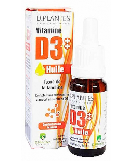 D.Plantes - Vitamine D3++ Huile - Flacon 20 ml