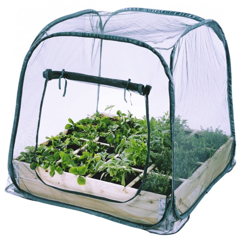 Filet anti-insectes pop-up pour carré potager H100 cm