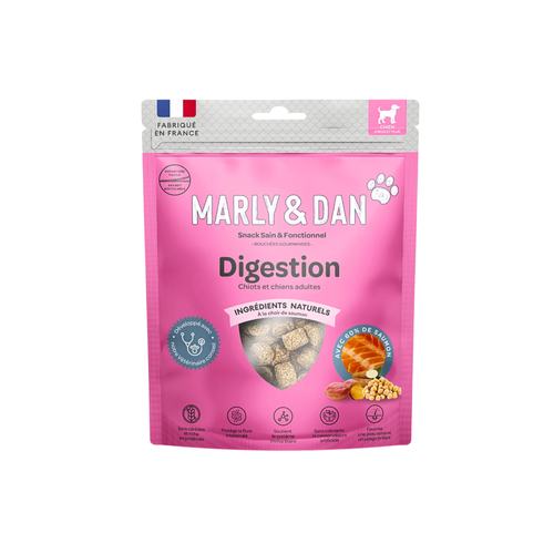 FRIANDISES POUR CHIEN BOUCHÉES GOURMANDES MARLY & DAN® - DIGESTION - 100G