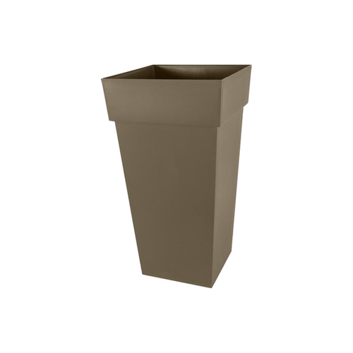 POT CARRÉ XXL H80CM TAUPE EDA® TOSCANE