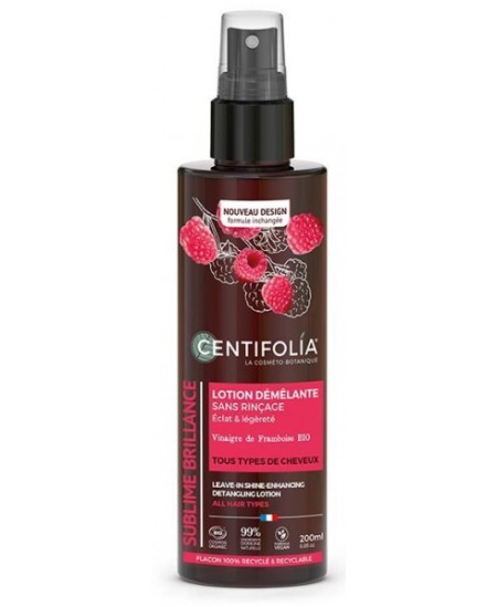 Centifolia - Lotion démêlante au vinaigre de Framboise - 200 ml
