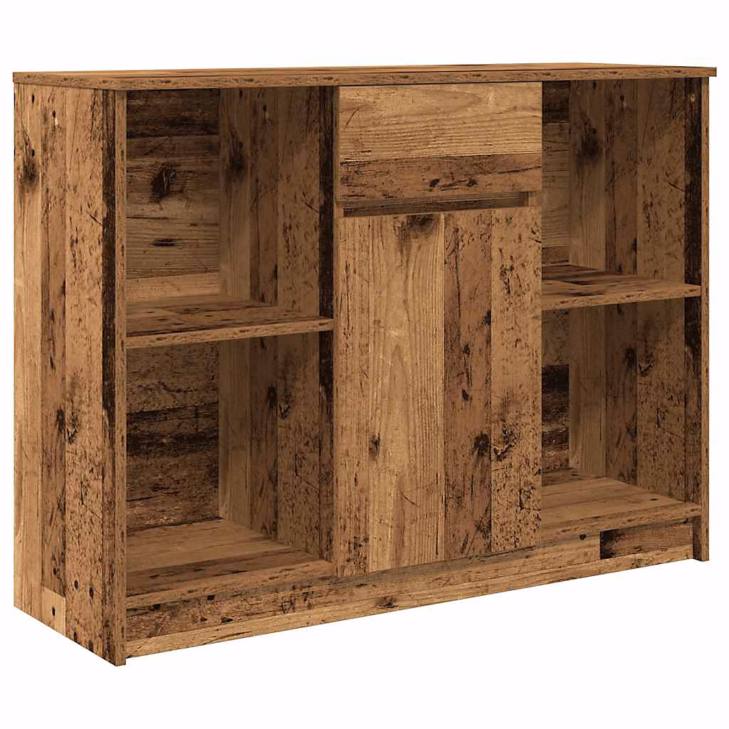 Buffet avec tiroir vieux bois 101 × 35 × 76 cm bois d'ingénierie vidaXL