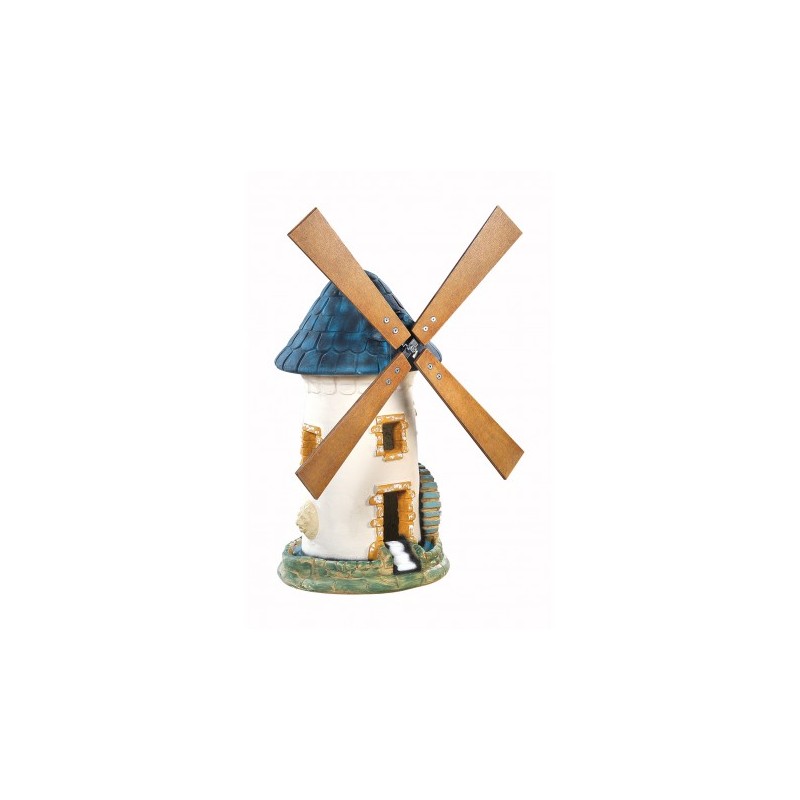Moulin Avec Roue grand modèle Ardoise 951 Peint - Statue