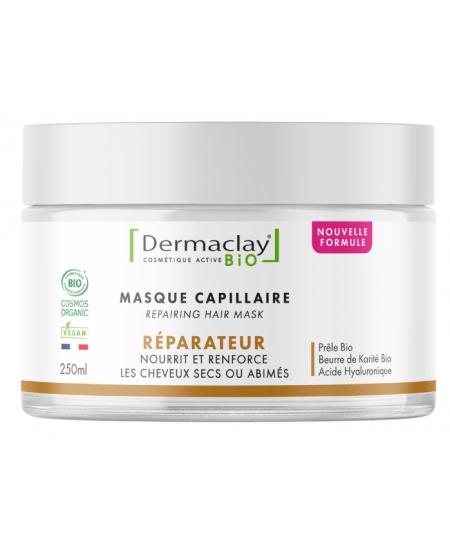 Dermaclay - Masque capillaire réparateur Cheveux secs - 250 ml
