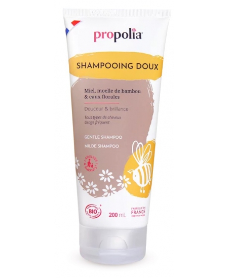 Propolia - Shampooing Doux Bio être de mèche Miel et Bambou - 200 ml