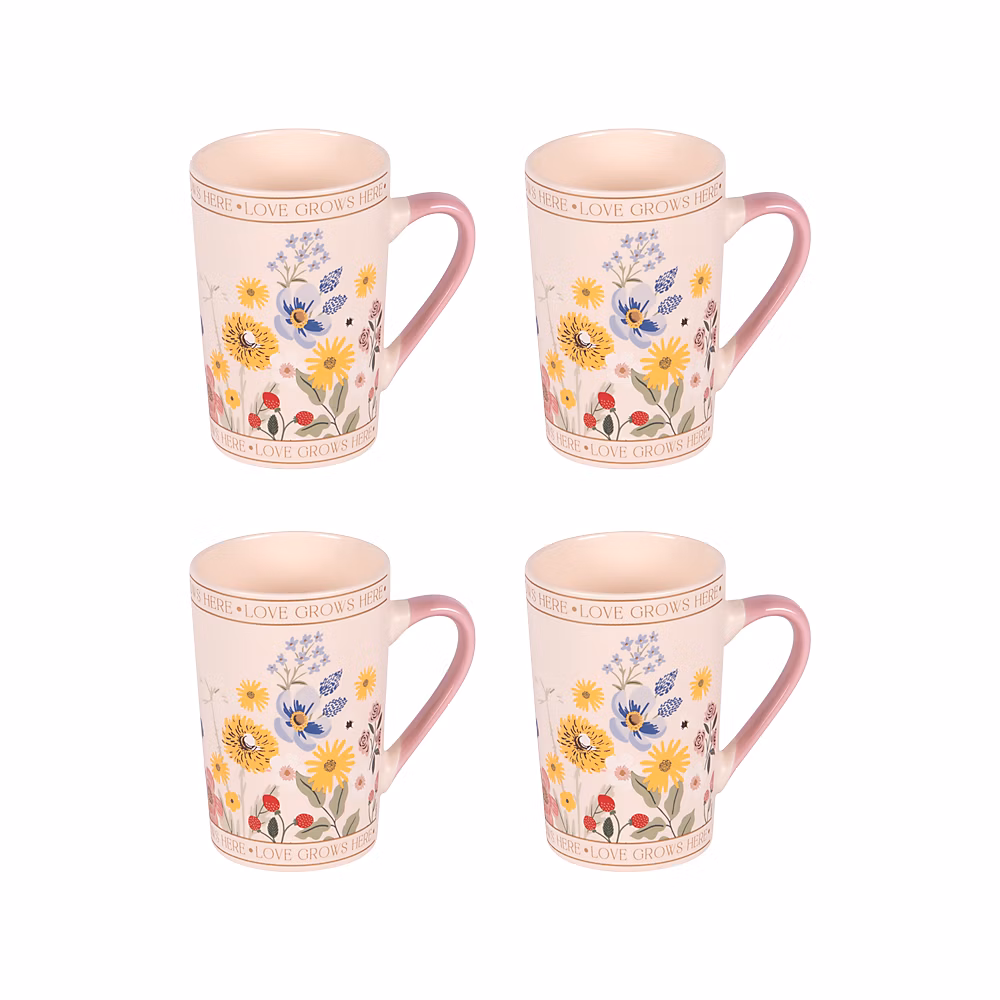 Vaisselle – Coffret de 4 mugs Céleste 38 cl
