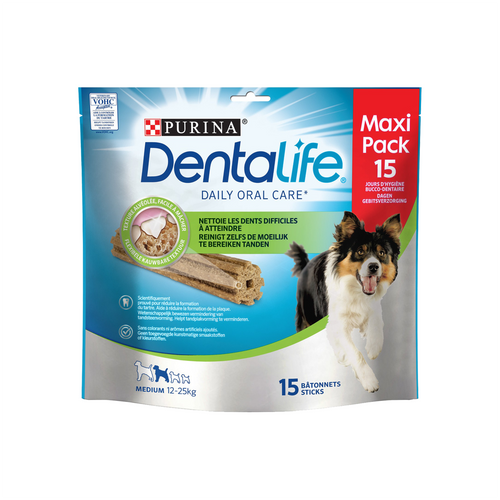FRIANDISES CHIEN PURINA® DENTALIFE® MEDIUM (12-25KG) - 15 BÂTONNETS