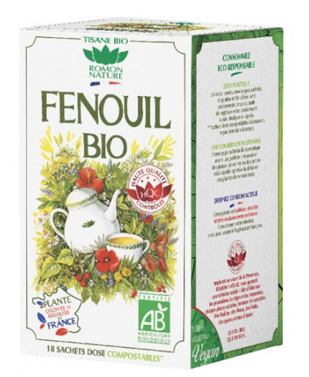 Romon Nature - Tisane Fenouil bio - 18 sachets