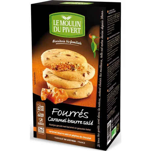 Confort nature：Cookies au Caramel Beurre Salé bio - 175 gr