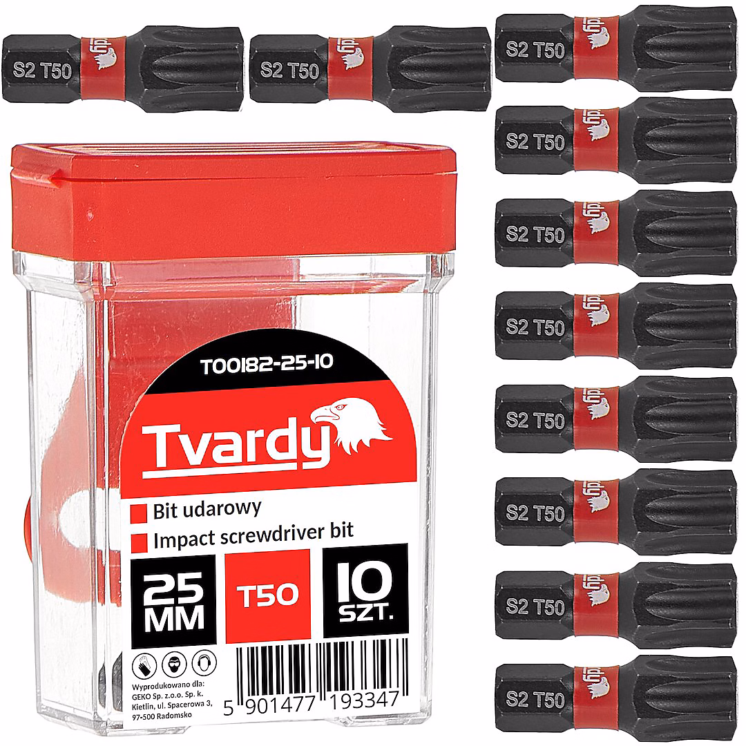 Boîte de 10 embouts T50 – S2, Longueur 25mm