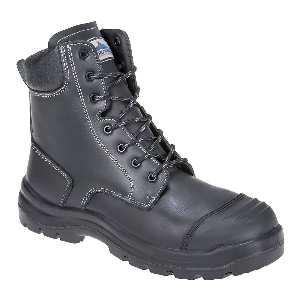 Chaussures de sécurité et chaussettes – Chaussures de sécurité montantes Portwest Brodequin Eden S3 HRO CI HI FO SRC Noir 40