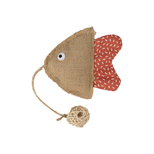 JOUET POUR CHAT 'JUPS' TURBOT FLAMINGO® - BRUN/ORANGE - 23x9,5x3CM